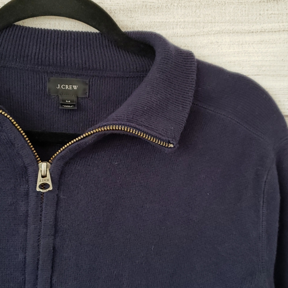 J crew zip up sweater size M